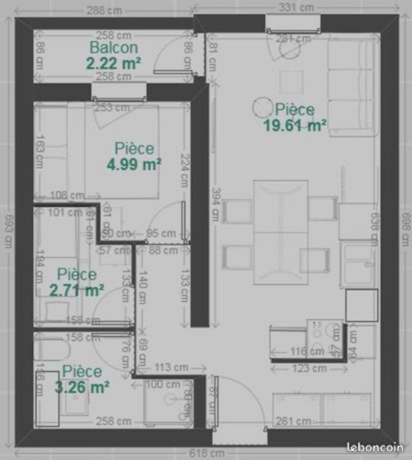 Appartement 4-6 personnes Génos Extérieur photo